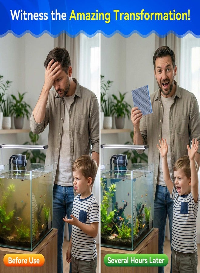 Borlech 8-Layer Fast-Acting Aquarium Filter Pad - Cut-to-Size Aquarium Floss Media for Fish Tank, Pond, Sump - Fast Water Polishing in Hours (15.75"x11.81"x0.6", 1 Pack) - Image 3